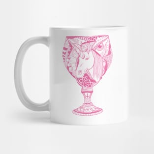 Pink  Unicorn Goblet Mug